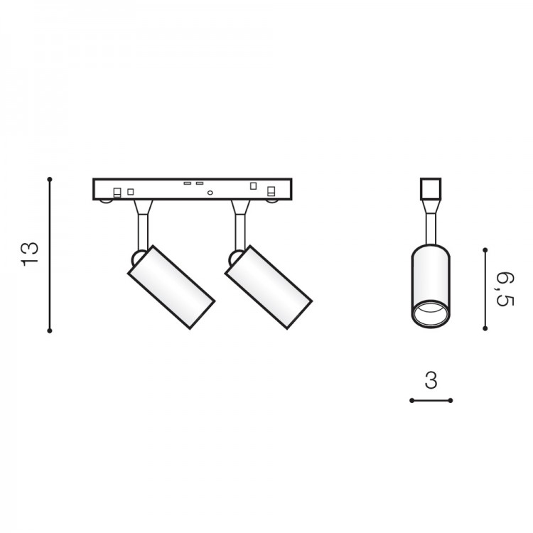 Трековый светильник Azzardo Nikki Track Magnetic AZ4592