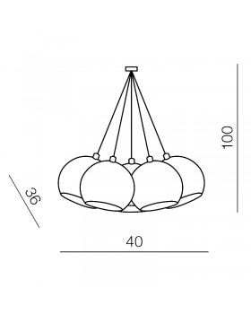 Подвесной светильник Azzardo Gulia 7 AZ0635-foto2