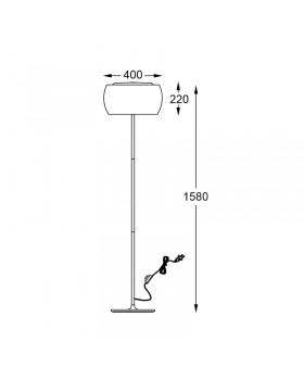 Торшер Zumaline CRYSTAL F0076-04A-F4FZ-foto2