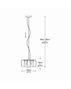 Подвесной светильник Zumaline CRYSTAL P0076-03E-F4FZ-foto2