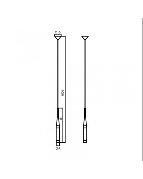 Подвесной светильник Zumaline CONTE MD1998-1BL-foto2