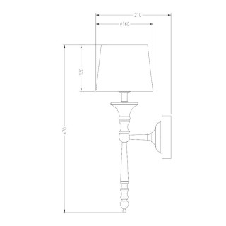 Настенный светильник Zumaline CARMEN RLB94875-1W-foto2