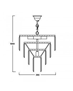 Подвесная люстра Zumaline Amedeo 17106/4+1-GLD-foto3