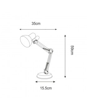 Настольная лампа Zumaline GARITA T51S-WH-foto2