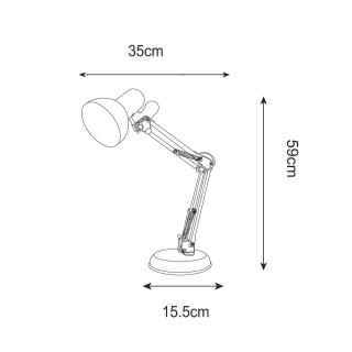 Настольная лампа Zumaline GARITA T51S-WH-foto2
