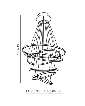 Подвесная люстра Azzardo Wheel 6 Long Dimm AZ2923-foto3