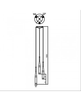 Подвесной светильник Zumaline CONTE MD1998A-3GL-foto9