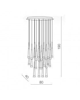 Подвесная люстра Azzardo Brina 24 AZ0935-foto2