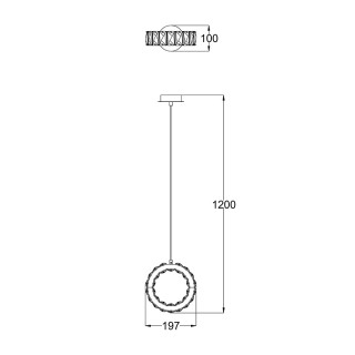 Подвесной светодиодный светильник Zumaline PLATT PL180407-1-foto2