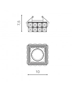 Встраиваемый светильник Azzardo Ester Square 2 AZ4415-foto2
