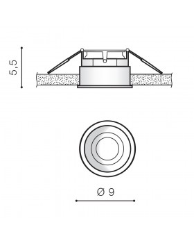 Встраиваемый светильник Azzardo Torres GU10 AZ2682-foto2