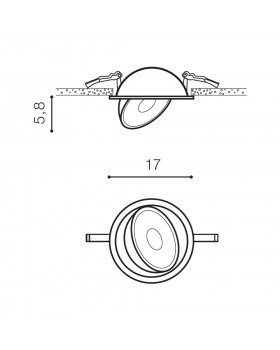 Встраиваемый светильник Azzardo Toronto Spot AZ4071-foto3