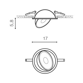 Встраиваемый светильник Azzardo Toronto Spot AZ4063-foto3