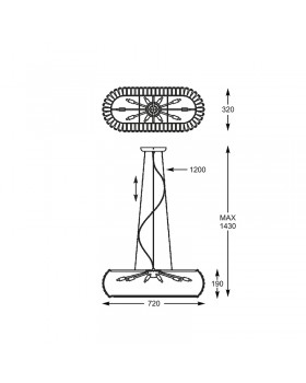 Подвесная люстра  Zumaline ANTARCTICA P0174-10A-F4AC-foto3