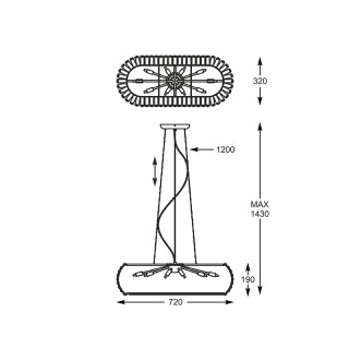 Подвесная люстра  Zumaline ANTARCTICA P0174-10A-F4AC-foto3