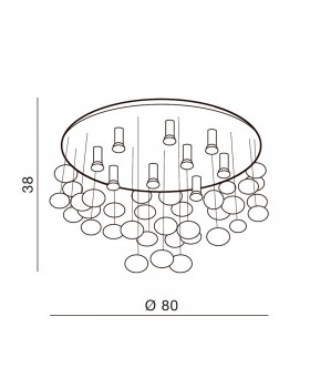 Потолочная люстра Azzardo Luvia D80 AZ2571-foto3