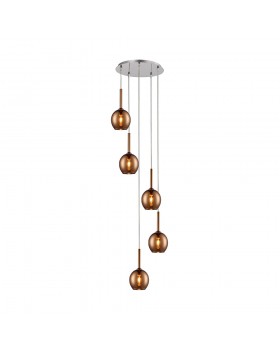 Подвесной светильник Zumaline MONIC MD1629-5B(copper) Подвесной светильник Zumaline MONIC MD1629-5B(copper)