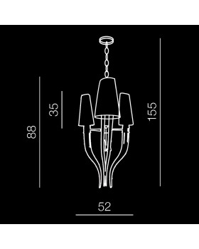Подвесная люстра Azzardo Diablo 3 AZ1345-foto2