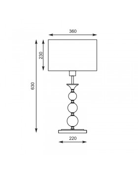 Настольная лампа Zumaline REA RLT93163-1W-foto3