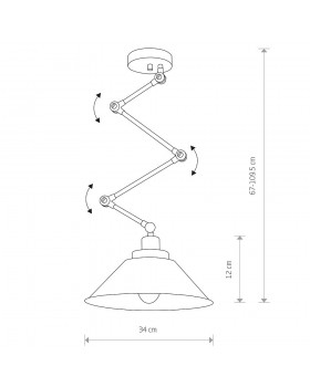 Настенно-потолочный светильник Nowodvorski Pantograph 9126-foto9