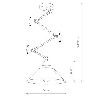 Настенно-потолочный светильник Nowodvorski Pantograph 9126-foto9