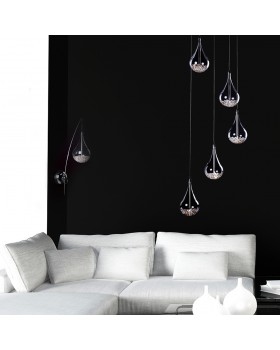 Подвесной светильник Zumaline PERLE P0226-05B-F4RK-foto2