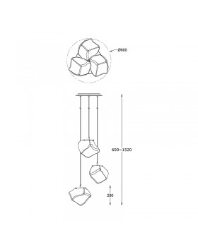 Подвесной светильник Zumaline ROCK P0488-03A-B5HF-foto3