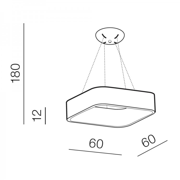 Подвесная люстра Azzardo Solvent S Pendant 60 AZ3983