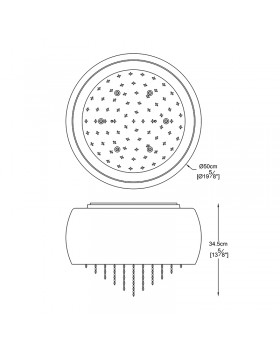 Потолочная люстра Zumaline VISTA C0076-06K-F4GQ-foto2
