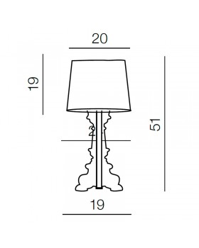 Настольная лампа Azzardo Bella AZ0072-foto2