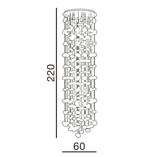 Подвесная люстра Azzardo Luvia 220 XXL AZ1296-foto2