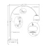 Торшер Zumaline SOHO TS-010121T-BB