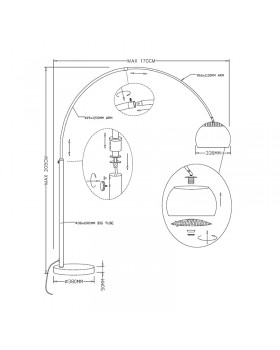 Торшер Zumaline SOHO TS-010121T-BB-foto6