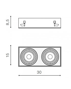 Встраиваемый светильник Azzardo Nova 2 GIPs AZ2934-foto2