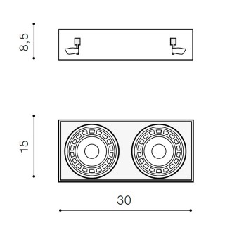 Встраиваемый светильник Azzardo Nova 2 GIPs AZ2934-foto2