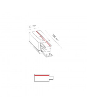 Заглушка с питанием левая Nowodvorski Ctls Power 8232