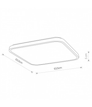 Потолочный cветильник Nowodvorski Agnes Square Led 8136-foto2