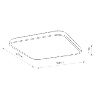 Потолочный cветильник Nowodvorski Agnes Square Led 8111-foto2
