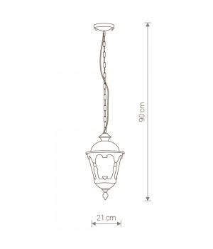 Уличный подвесной светильник Nowodvorski Tybr 4684-foto2
