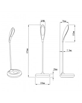 Светодионая настольная лампа Zumaline DESK LAMP LED H1848-foto2