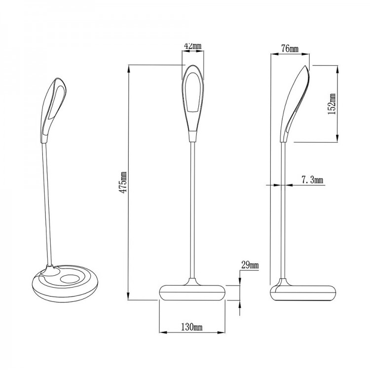 Светодионая настольная лампа Zumaline DESK LAMP LED H1848