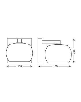 Бра Zumaline VISTA W0076-01B-B5GQ-foto2