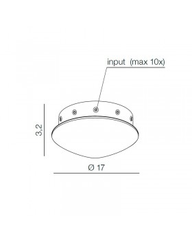 Основание для подвесного светильника 10 выходов Azzardo Ziko AZ3409-foto4