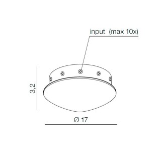 Основание для подвесного светильника 10 выходов Azzardo Ziko AZ3409-foto4