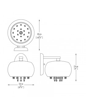 Бра Zumaline VISTA W0076-01E-F4GQ-foto2