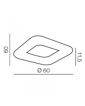 Подвесной светильник Azzardo Donut Sq Pendant 60 CCT AZ2667-foto4