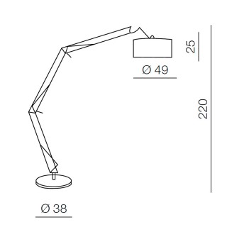 Торшер Azzardo Bosse floor AZ1028-foto2