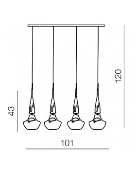 Подвесной светильник Azzardo Tasos 4 AZ0885-foto3