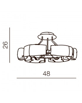 Потолочная люстра Azzardo Fiona top AZ1554-foto2