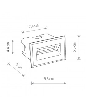 Встраиваемый светильник Nowodvorski Bay Led 8164-foto4